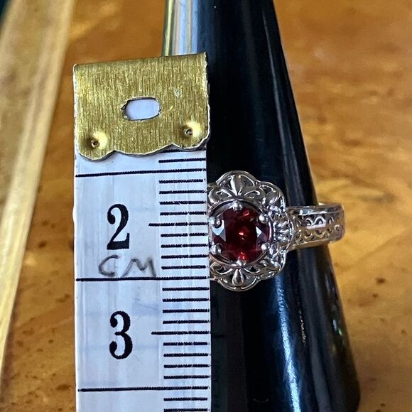 Interchangeable Multi Gemstone Sterling Silver Ring Size 9 - Picture 8 of 10